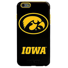 Load image into Gallery viewer, Guard Dog Collegiate Hybrid Case for iPhone 6 Plus / 6s Plus  Iowa Hawkeyes  Black
