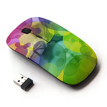 Load image into Gallery viewer, KawaiiMouse [ Optical 2.4G Wireless Mouse ] Colors Circle Pattern Lime Green
