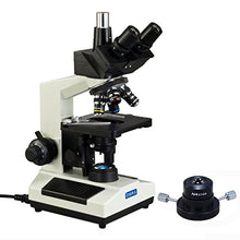 Load image into Gallery viewer, OMAX M837ZL-A191 Dry Darkfield 40X-2500X High Power Replaceable LED Light Trinocular Blood Analysis Compound Biological Microscope

