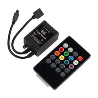 Aexit DC 12V Light Bulbs Mini LED Music Controller Dimmer w Wireless RF 20 Key LED Bulbs Remote Control