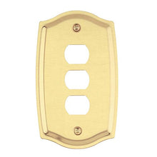 Load image into Gallery viewer, Switch Plate Solid Brass 3 Interchangeable/Despard | Renovator&#39;s Supply
