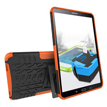 Load image into Gallery viewer, T580 Case, Galaxy Tab A 10.1 T585 Protective Cover Double Layer Shockproof Armor Case Hybrid Duty Shell with Kickstand for Samsung Galaxy Tab A 10.1 SM-T580/ T580N/ T585/T585C 10.1-inch Tablet Orange
