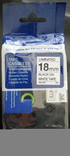 Load image into Gallery viewer, Compatible TZ241 TZe241 TZ-241 Label Tape 18 mm Black on White - 18mm wide 8m Length 1/2
