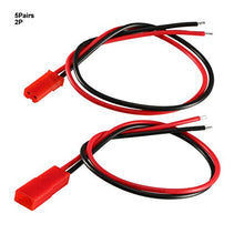 Load image into Gallery viewer, uxcell SM Connector 2P 2.54mm Pitch 22 AWG EL Male Female Cable Wire Cord 21cm+20cm 5Pairs
