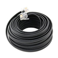 Extension Cords 50 FT Feet RJ11 4C Modular Telephone Extension Phone Cord Cable Line Wire Black
