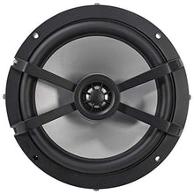 Load image into Gallery viewer, Pair KICKER 45KM654 6.5&quot; 390w Marine Boat Speakers KM65 w/Charcoal with White Grilles Bundle with Pair Rockville MAC65W 6.5 &quot; White Aluminum Wakeboard Tower Speaker Pod Enclosures

