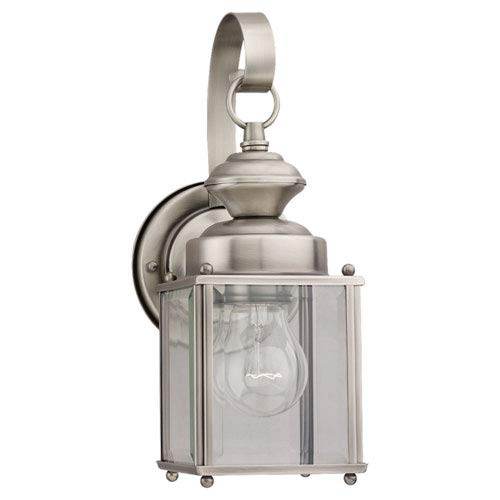 251 First Evelyn Antique Brushed Nickel 11-Inch One-Light Outdoor Wall Sconce