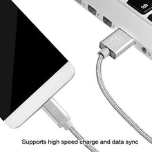 Load image into Gallery viewer, SilverStone Technology USB Type C Cable CPU04S-1000 / USB-C/Reversible/Reversible USB -A and USB-C / 1000MM / Silver

