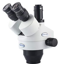 Load image into Gallery viewer, KOPPACE Trinocular Stereo Microscope Lens,3.5X-45X,Trinocular Stereo Zoom Microscope,1X Microscope Camera Interface

