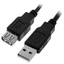 Load image into Gallery viewer, C&amp;E USB 2.0 Extension Cable, Black, A Male to A Female 1 Feet CNE460289
