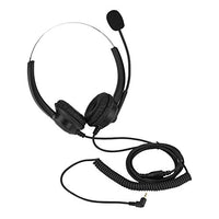fosa Call Center Headphone with Microphone, Noise Canceling 360 Rotary Earmuffs Call Center PC Game Headset for Telephone Counseling Services, Phone Sales, Insurance, Hospitals(2.5mm Plug)