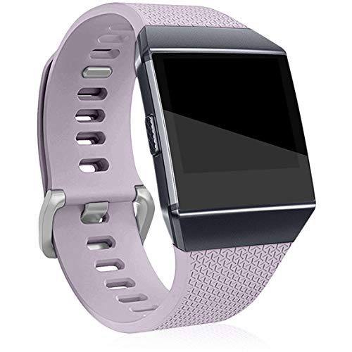 Maledan Replacement Bands Compatible for Fitbit Ionic, Lavender, Large