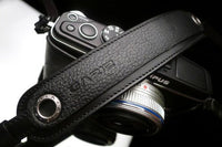 Gariz Genuine Leather XS-CHLSNBK Camera Neck Strap for GX1 GF3 GF2 NEX-7, Black