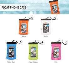Load image into Gallery viewer, geckobrands Float Phone Dry Bag - Waterproof &amp; Floating Phone Pouch  Fits Most iPhone and Samsung Galaxy Models, Neon Pink
