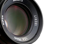 Load image into Gallery viewer, KIPON IBERIT 75mm F2.4 Full Frame Lenses for Fuji X Mount Mirrorless Camera (Black)
