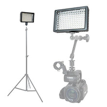 Load image into Gallery viewer, Foto&amp;Tech Professional 160 LED Dimmable Ultra High Power Panel Video Light for All Cameras Camcorders 4K Video Photo Shoot Weddings Easy Mount + 3 Filters + Carry Case
