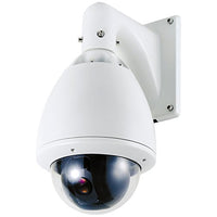 SPT Security Systems 11-MC201DV6W 1080P HDCVI IR Dome Camera with 2.8mm~12mm Lens, 36IR & DC12V (White)