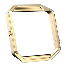 Load image into Gallery viewer, Fitbit Blaze Frame Gold, AISPORTS Fitbit Blaze Accessory Frame Stainless Steel Metal Watch Frame Holder Shell Replacement Housing Protective Case Cover for Fitbit Blaze Smart Watch
