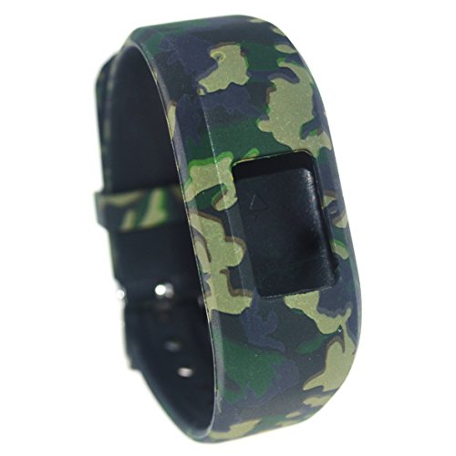 RuenTech Replacement Bands for Garmin Vivofit jr.2,Adjustable Wristbands with Secure Watch-Style Clasp Strap Compatible with Garmin Vivofit jr 2 and Vivofit jr(for Kids) (Army)