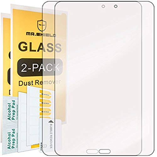 [2-Pack]-Mr.Shield for Samsung Galaxy Tab E 8.0 [Tempered Glass] Screen Protector [0.3mm Ultra Thin 9H Hardness 2.5D Round Edge] with Lifetime Replacement