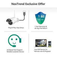 Load image into Gallery viewer, Security Camera System Wireless,NexTrend 8CH 1080P NVR Camera System with 1TB Hard Drive,6 IP Security Cameras 2.0MP with Night Vision Waterproof, Plug n Play Indoor Outdoor Video Surveillance System
