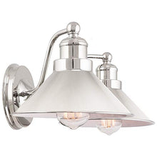 Load image into Gallery viewer, Kira Home Welton 19&quot; Modern Industrial 2-Light Wall Sconce, Polished Nickel Finish
