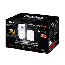 Load image into Gallery viewer, D Link Powerline Adapter Starter Kit Ethernet Over Power Gigabit Av2 Up To 2000 Mbps Mimo Internet Ne
