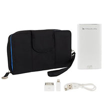Load image into Gallery viewer, RFID Blocking Clutch Wallet w/Power Pack - Black
