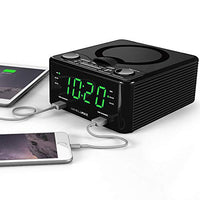 HANNLOMAX HX-300CD Top Loading CD Player, PLL FM Radio, Digital Clock, Dual Alarm, 1.2
