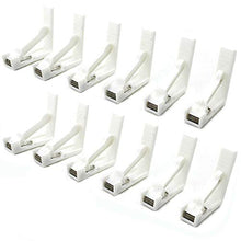 Load image into Gallery viewer, AKOAK 12 Pack White Hard Plastic Table Cloth Cover Clip Clamps with Useful Spring Clip
