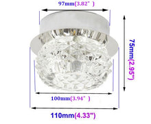 Load image into Gallery viewer, LUMINTURS 5w LED Crystal Ceiling Surface Mounted Light Fixture Modern Decor Lamp Warm White

