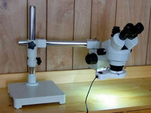 Load image into Gallery viewer, SZM7045TR Trinocular Microscope with Single Bar Boom Stand

