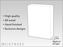 Load image into Gallery viewer, American Flag Wood 7x5 Box Sign by Sixtrees -
