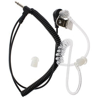 TENQ 3.5mm Covert Acoustic Tube Earpiece 1 PIN for Motorola Icom Radio