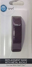 Load image into Gallery viewer, Onn replacement band with metal buckle for Fitbit Flex Purple.
