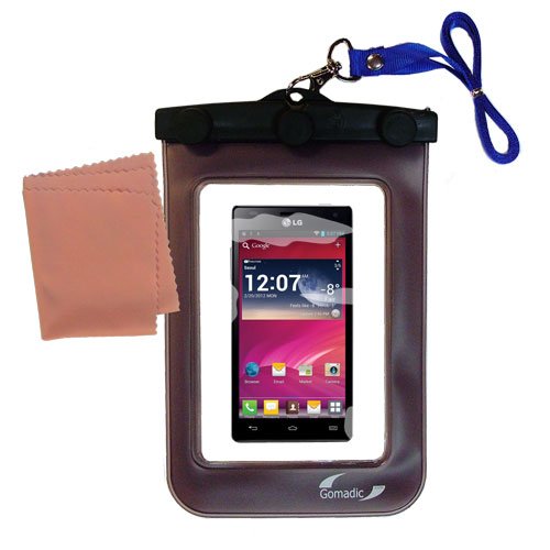 Gomadic Outdoor Waterproof Carrying case Suitable for The LG P880 to use Underwater - Keeps Device Clean and Dry