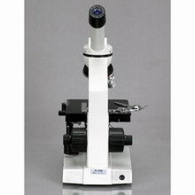 Load image into Gallery viewer, AmScope M220 Monocular Compound Microscope, WF10x Eyepiece, 40x-400x Magnification, Tungsten Illumination, Brightfield, 1.25 NA Abbe Condenser, Coaxial Coarse and Fine Focus, Mechanical Stage, 110V
