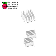 Load image into Gallery viewer, MakerSpot Aluminium Heat Sink for Raspberry Pi 2/3 Silver Set of 3 Heatsink
