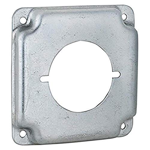 Hubbell-Raco 810C 30-50A Receptacle 2.141-Inch Diameter 4-Inch Square Exposed Work Cover