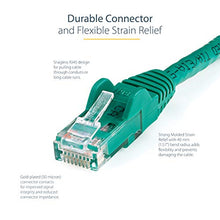 Load image into Gallery viewer, StarTech.com 5ft CAT6 Ethernet Cable - Green CAT 6 Gigabit Ethernet Wire -650MHz 100W PoE RJ45 UTP Network/Patch Cord Snagless w/Strain Relief Fluke Tested/Wiring is UL Certified/TIA (N6PATCH5GN)
