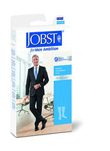 Load image into Gallery viewer, JOBST forMen Ambition Knee High 15-20 mmHg Ribbed Dress Compression Socks, Closed Toe, 1 Long, Black
