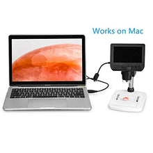 Load image into Gallery viewer, Mustcam 4.3-inch Multifunctional LCD Standalone Inspection Digital Microscope,800x magnifications, Video,Photo Capture, Micro-SD Card storage, Works on PC/Mac/Android Too, Measurement on PC

