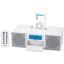 Load image into Gallery viewer, Specra JIMS-110-W Docking Digital Music System with Alarm Clock for iPod (White)
