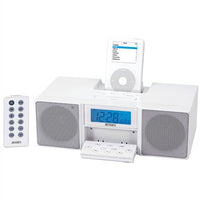 Specra JIMS-110-W Docking Digital Music System with Alarm Clock for iPod (White)