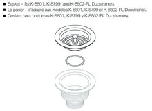 Load image into Gallery viewer, KOHLER GENUINE PART GP41398-VS BASKET FOR DUOSTRAINER - VIBRANT STAINLESS
