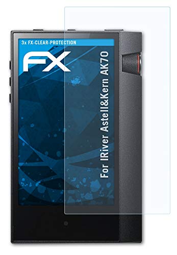 atFoliX Screen Protection Film Compatible with IRiver Astell&Kern AK70 Screen Protector, Ultra-Clear FX Protective Film (3X)
