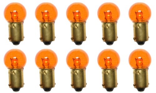 CEC Industries #1895A (Amber) Bulbs, 14 V, 3.78 W, BA9s Base, G-4.5 shape (Box of 10)