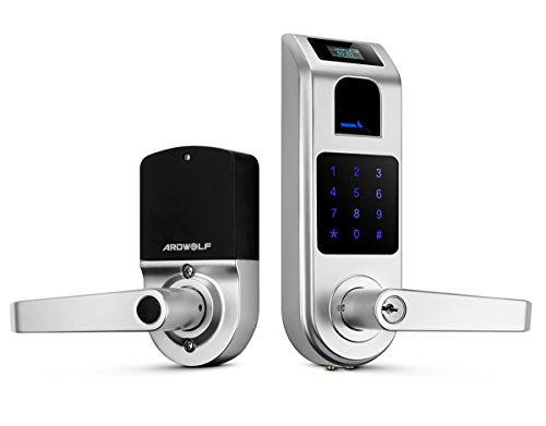 Keyless Entry Door Lock, ARDWOLF A10 Fingerprint Touchscreen Smart Door Lock with Visual Menu Display for Home, Office and Indoor Use