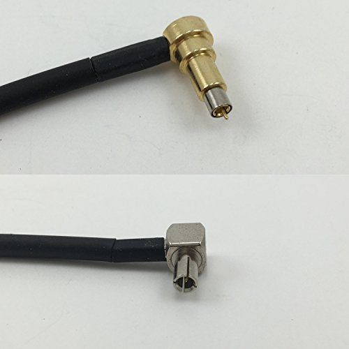 12 inch RG188 MS-156 MALE ANGLE to TS9 ANGLE MALE Pigtail Jumper RF coaxial cable 50ohm Quick USA Shipping