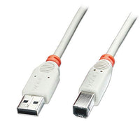 LINDY 41739 3 m Type A to B USB 2.0 Cable - Grey (Pack of 50)